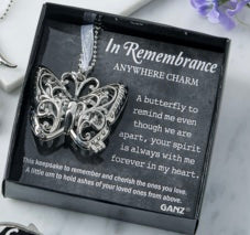 In Remembrance Butterfly Anywhere Charm