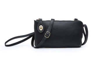 Jen & Co Kendall Crossbody Wristlet Black M1818