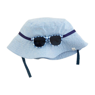 Mudpie Bucket Hat & Sunglasses Blue