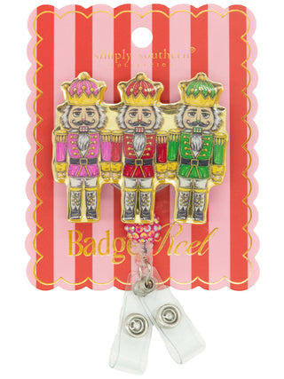 Simply Southern Holiday Badge Reel Nutcracker