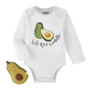 Mudpie Avocado Rattle Crawler Set 0-6M