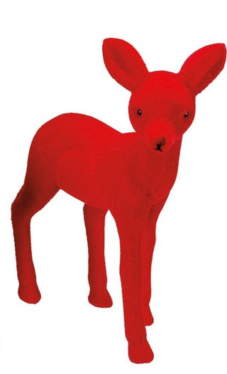 Red Flocked Deer Style 2