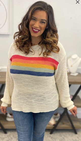 Sew in Love Rainbow Sweater