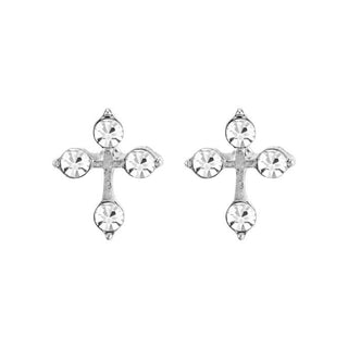 Whispers Silver Cross of Light Earrings WN002071