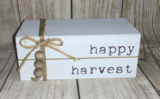 Wood Fall Block Sign