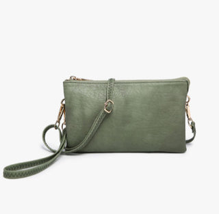 Jen & Co Riley Crossbody Basil M013