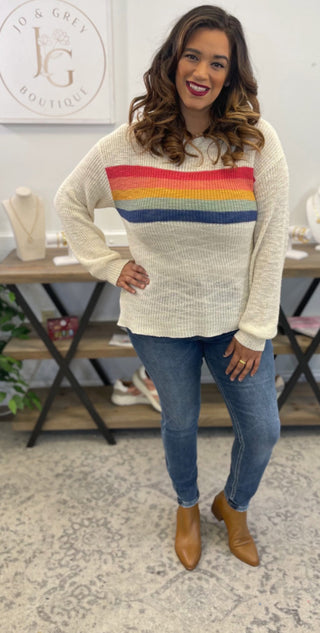Sew in Love Rainbow Sweater