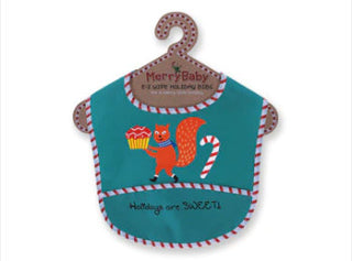 Merry Baby E-Z Wipe Holiday Bibs Holidays are Sweet