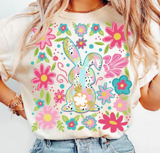 Southern Backroad Tees Boho Easter Bunny Shirt