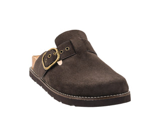 Corky's Distracted Clogs Chocolate Faux Suede