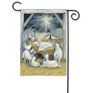 A Child is Born Garden Flag