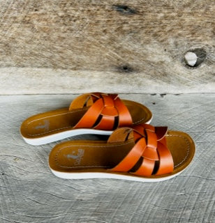 Corkys Cognac Rouge Sandals