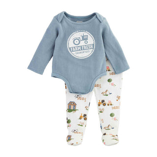 Mudpie Farm Fresh 2pc Set 6-9M