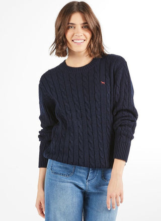 Simply Southern Long Sleeve Sweater Emma Navy