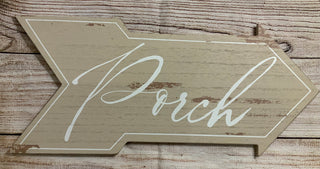 Arrow Porch/Patio Sign