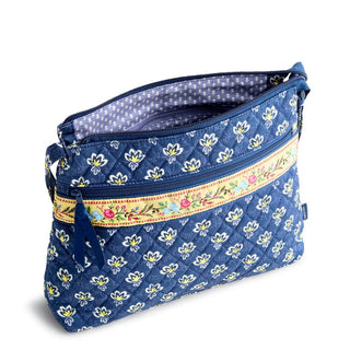 Vera Bradley Original Zip Hipster Maison Blue