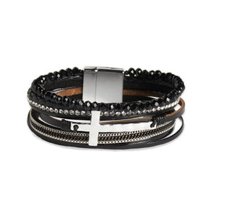 Coco + Carmen Gratitude Gross Layered Magnetic Bracelet 2135335