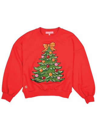 Simply Southern Sequin Crewneck Christmas Tree Medium