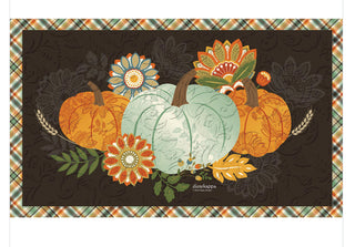 Harvest Pumpkins Embossed Floor Mat