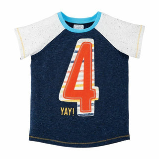 Mudpie Boy Birthday Shirt 4 4T