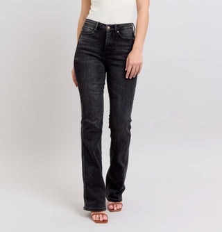 Judy Blue HW Tummy Control Bootcut Black Regular 88787