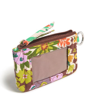 Vera Bradley Zip ID Lanyard Evening Garden