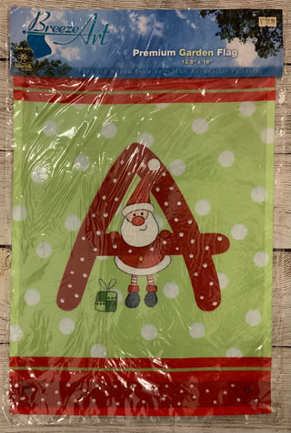 Letters From Santa Monogram Garden Flag